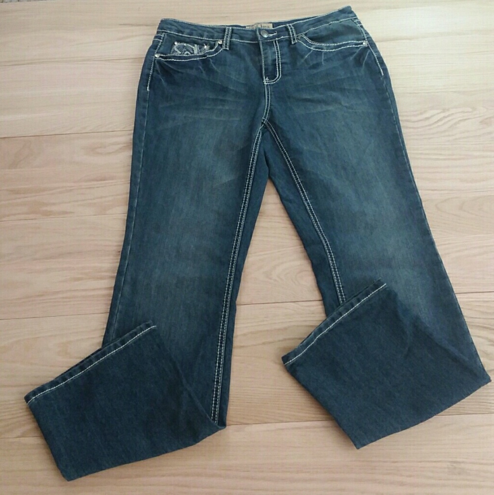 Earl Jeans Size 8 Bling Pockets - Picture 3 of 4